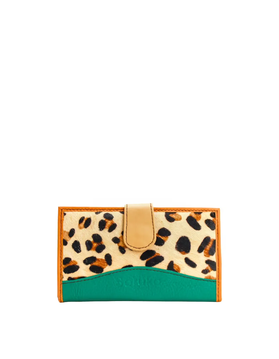 soruka-wisewallet-damen-geldb-rse-gr-n-animal-print-leder image 1