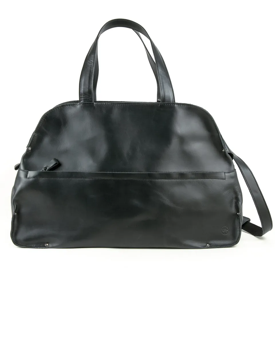 harolds-lanscape-travelbag-large-reisetasche-schwarz-leder image 1