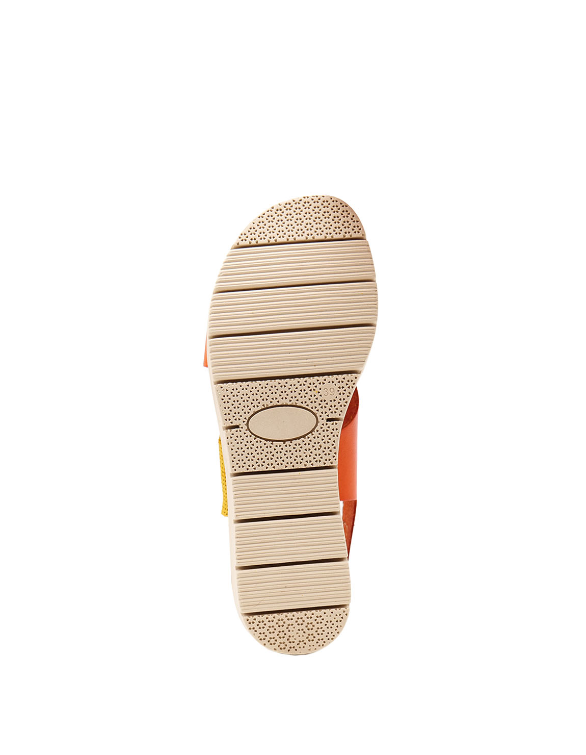 soruka-aphrodite-sandalen-orange-gelb-recycling-leder-gel image 5