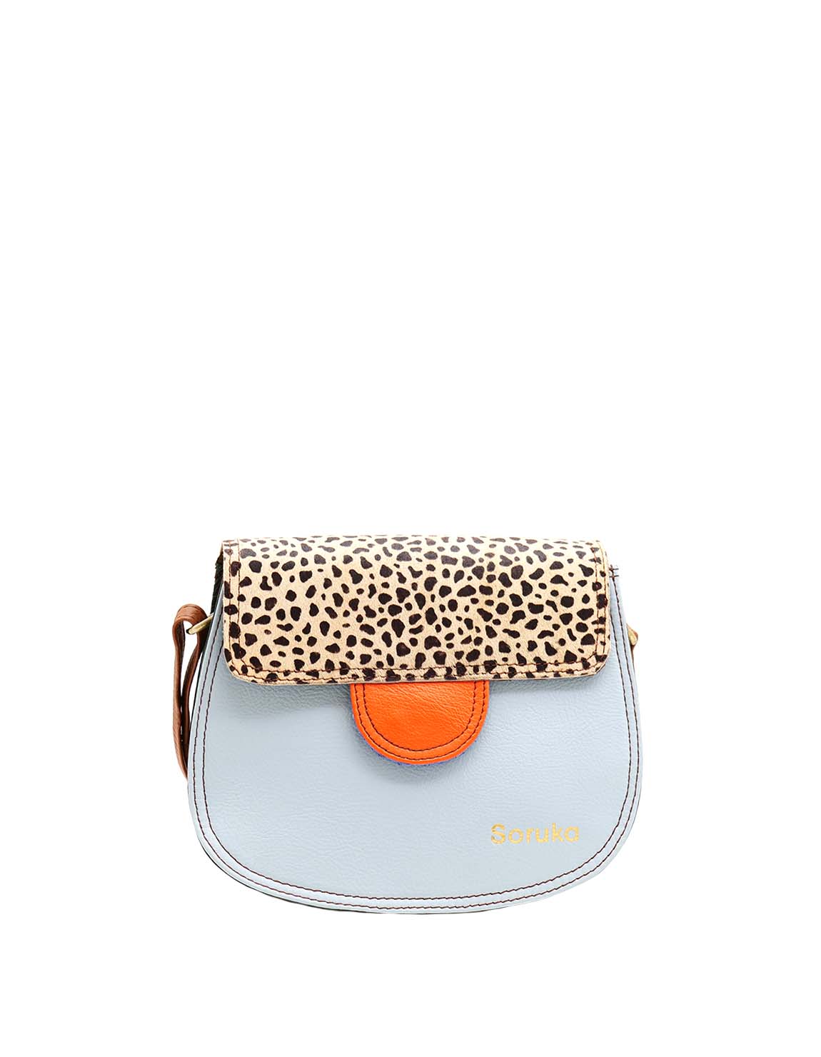 soruka-riga-umh-ngetasche-blau-animal-print-recycled-leder image 1