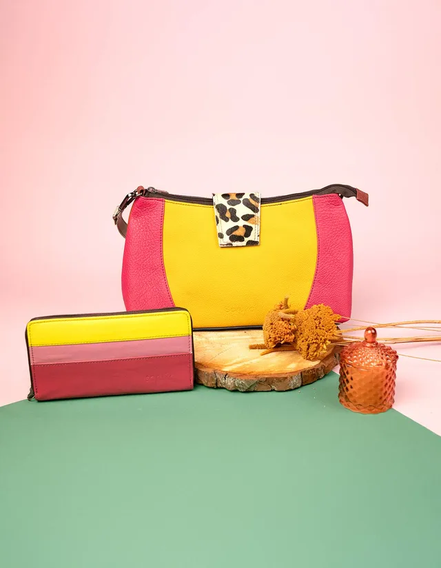soruka-gift-set-brest-tokyo-tasche-gelb-pink-leder image 1