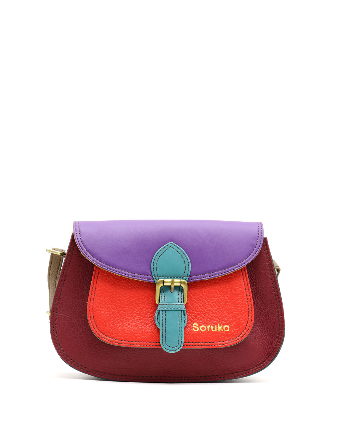 soruka-brescia-umh-ngetasche-leder-rot-bunt image 1