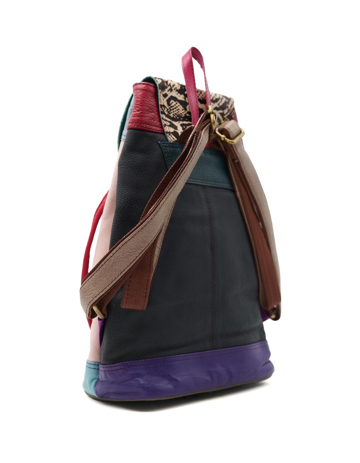 soruka-sidney-rucksack-pink-tierprint-leder-32-cm image 3