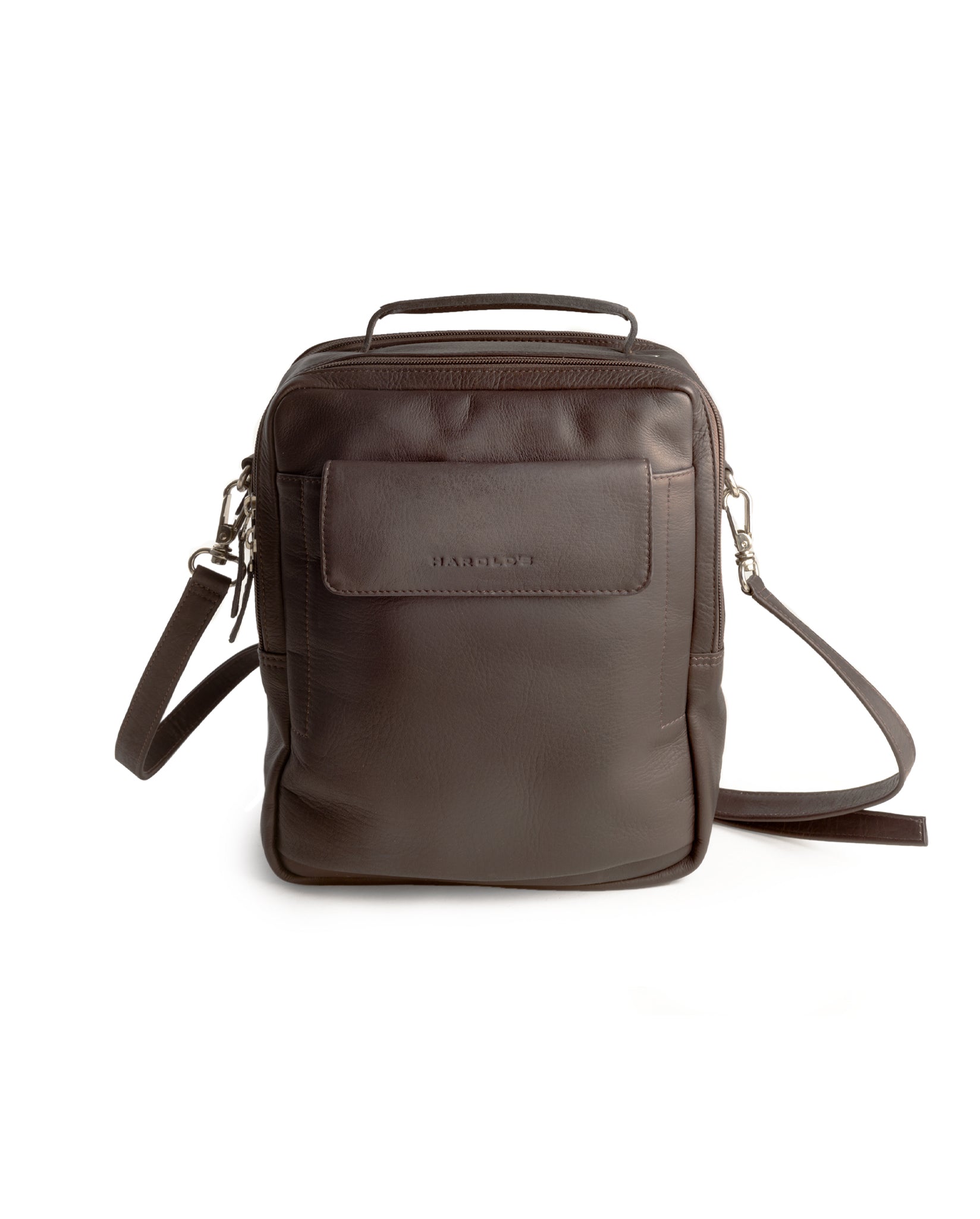 harolds-country-crossbag-handle-umh-ngetasche-cognac-leder-a5 image 1
