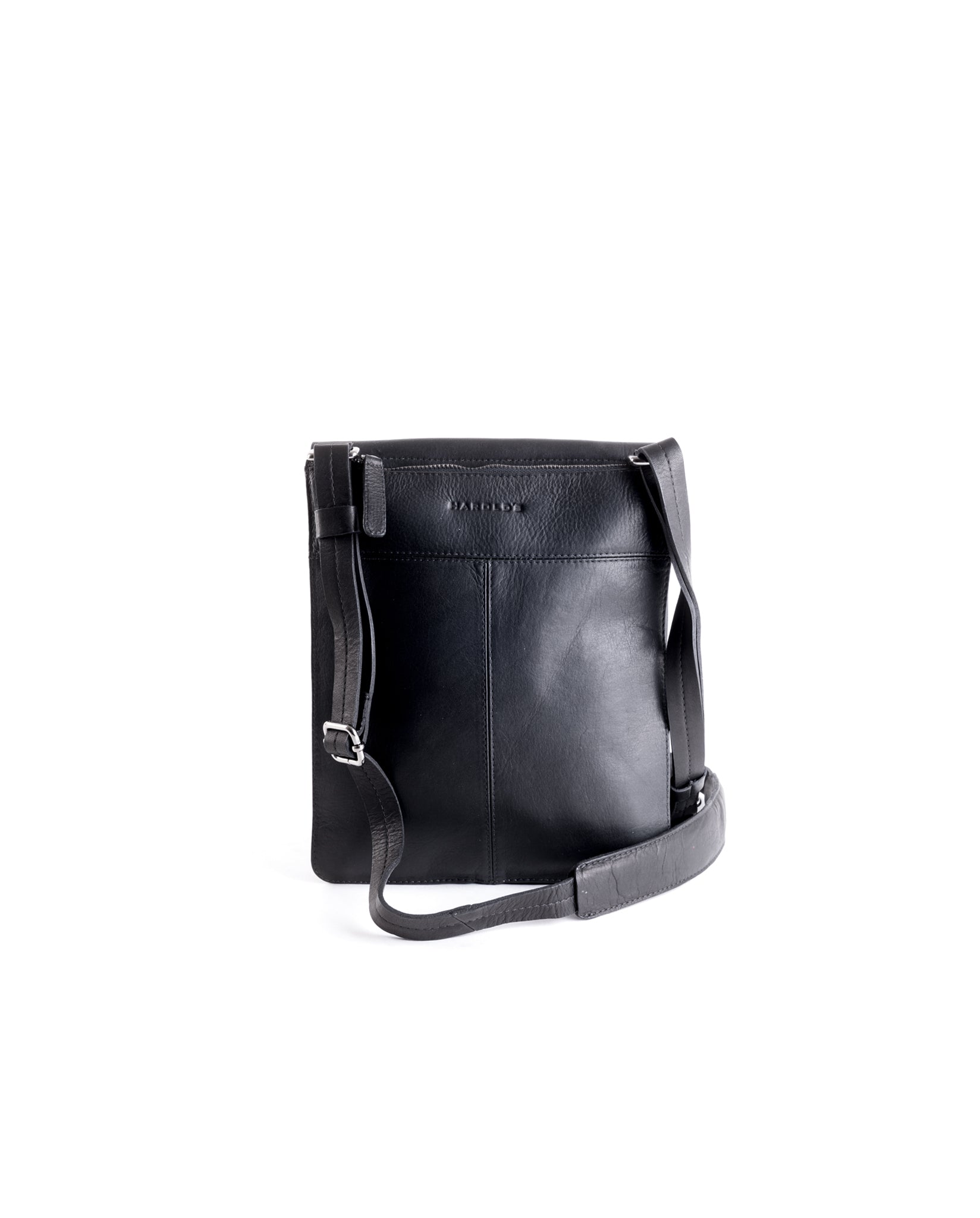 harolds-campo-plaid-messengerbag-m-schwarz-rindleder image 4