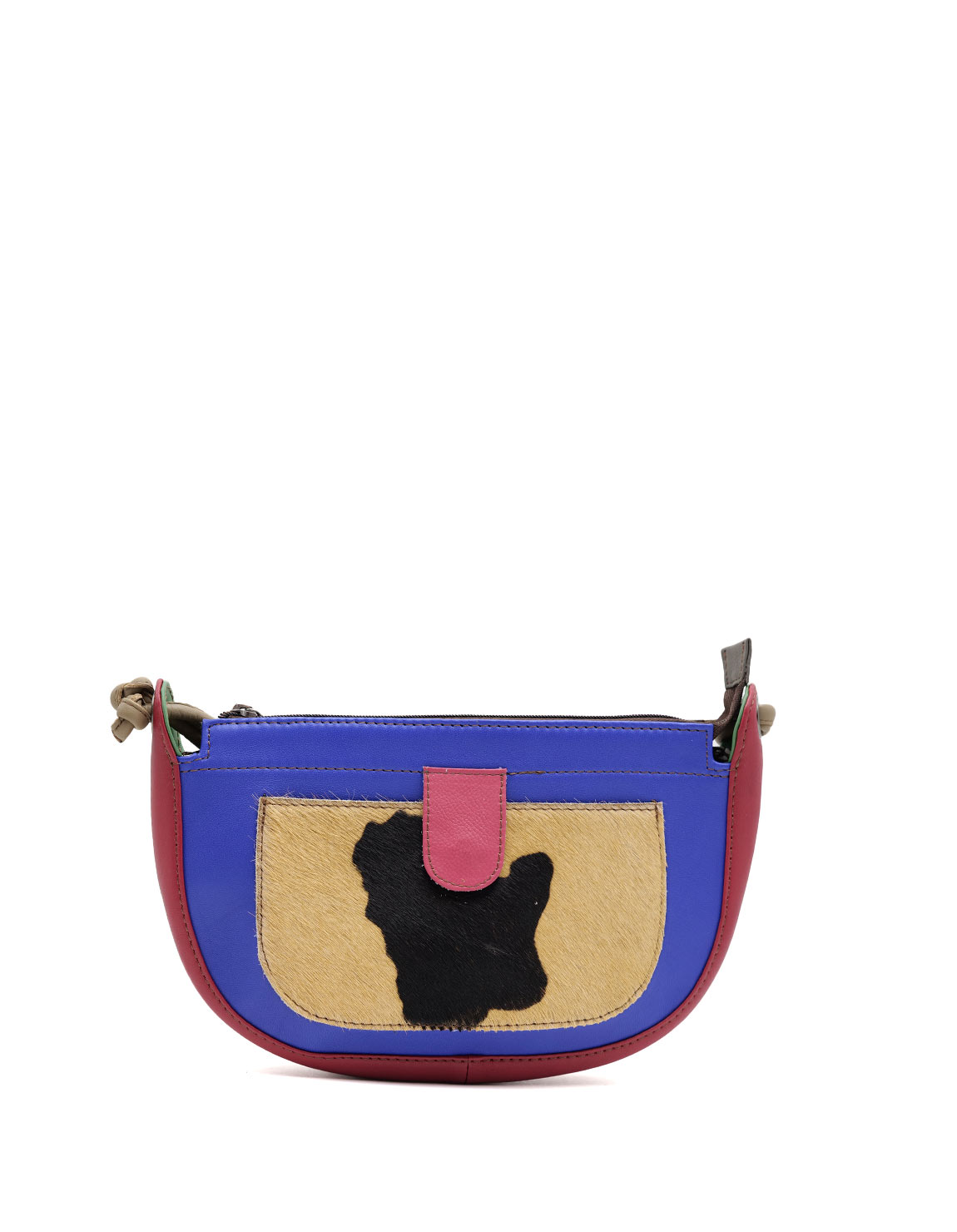 soruka-kyoto-umh-ngetasche-leder-blau-animal-print-20-cm image 1