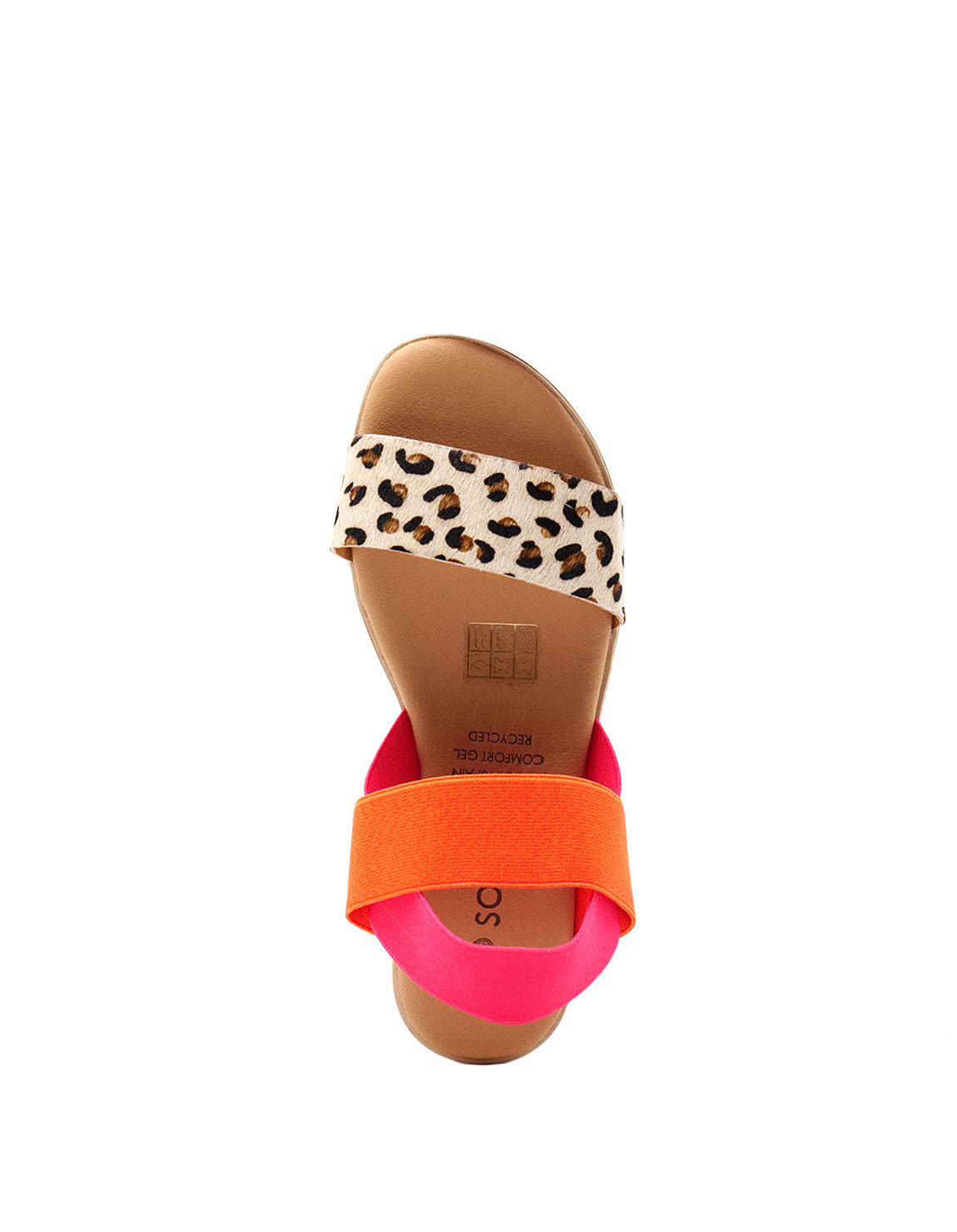 soruka-venus-print-sandalen-orange-pink-leder image 3