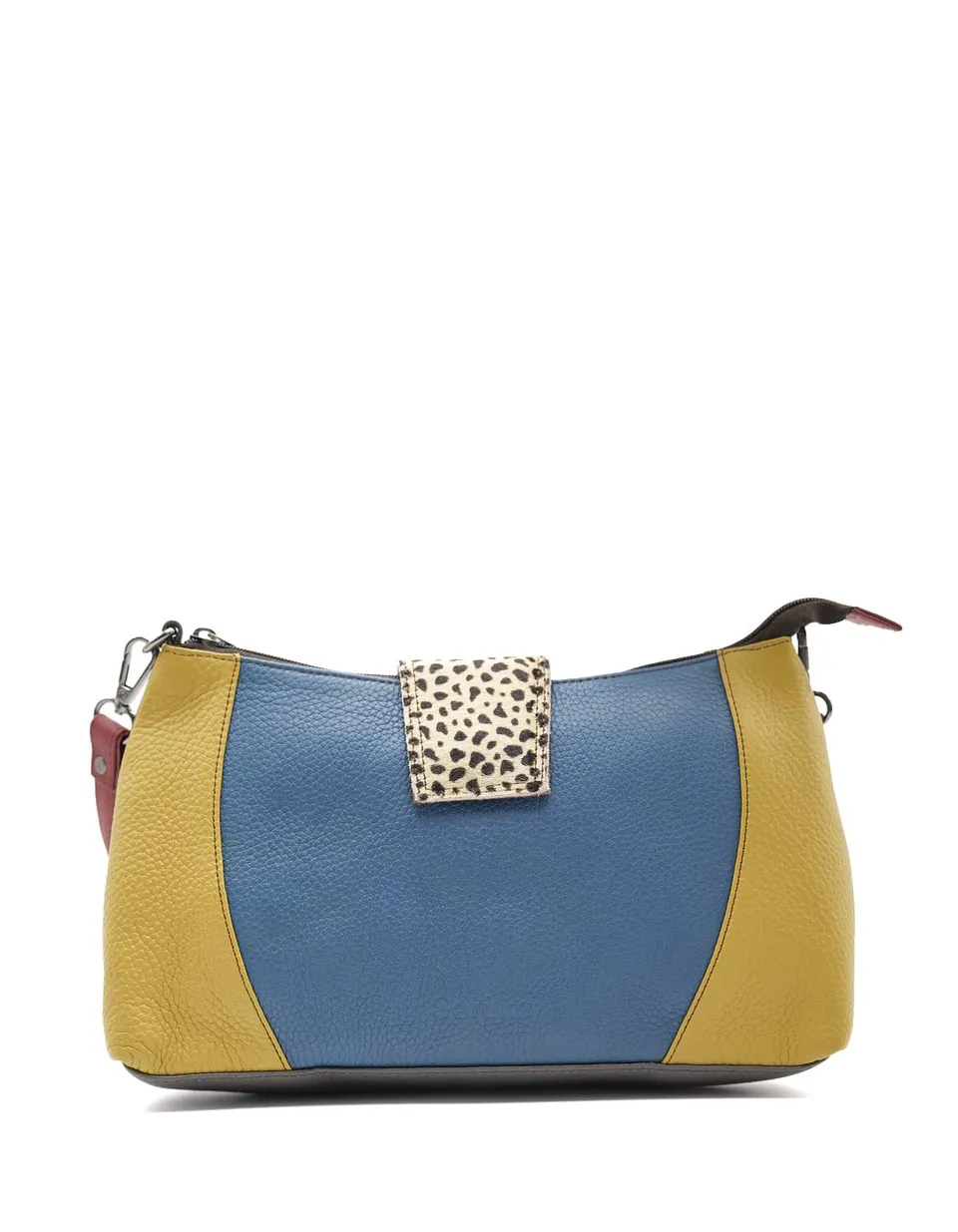 soruka-brest-umh-ngetasche-gelb-blau-animal-print-recycled-leder image 1