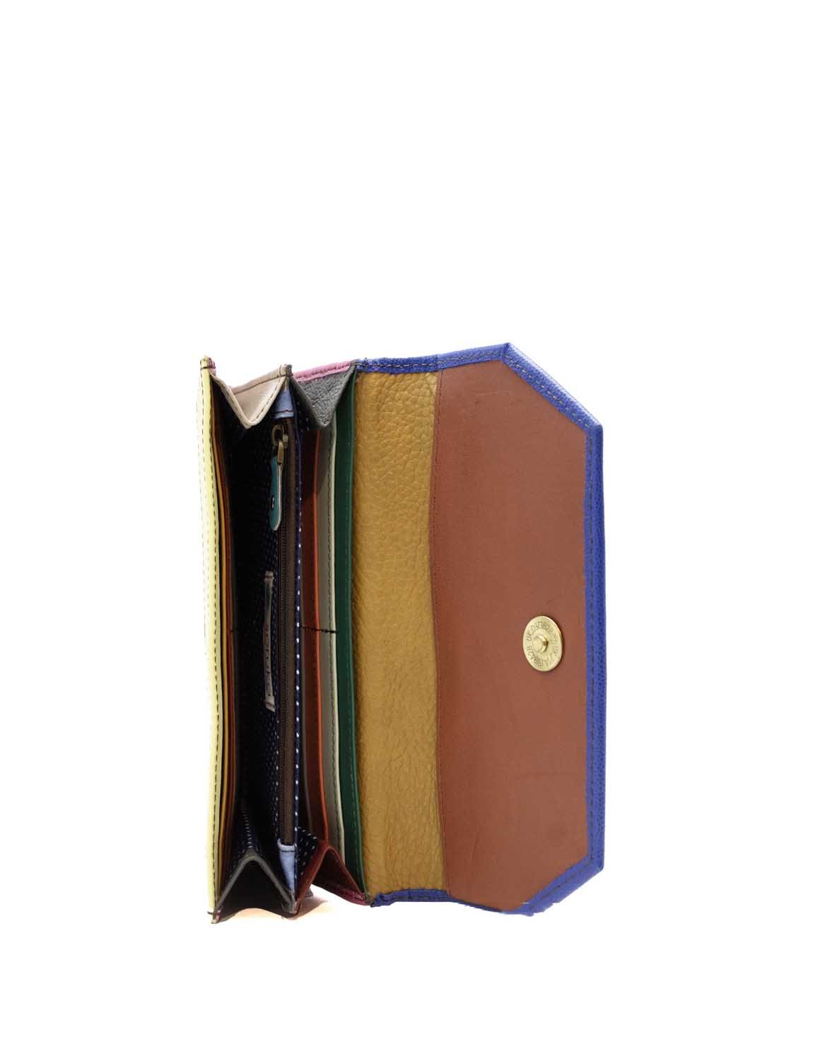 soruka-horta-damen-geldb-rse-leder-blau-pink-20cm image 2